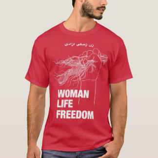 Women Life Freedom Iran Vinner Höger T Shirt