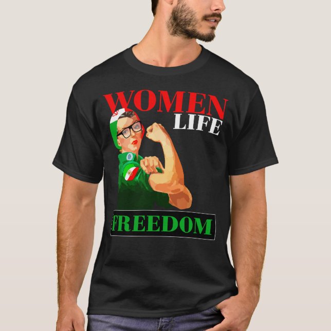 Women Life Freedom T Shirt (Framsida)