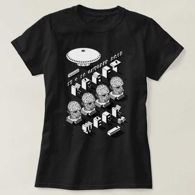 Women Manar Electronic Kraftwerk Music Gifts for M T Shirt (Design framsida)