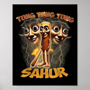 Women Manar Humor Tung Tung Tung Sahur Funny Meme Poster