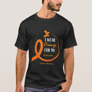 Women Manar I Bära Orange för min gudmor Leukemi T Shirt