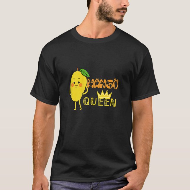 Women Mango Queen Vegan Mango Fruit Mango Day T Shirt (Framsida)
