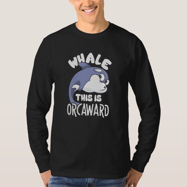 women men apparel animals whale orca t shirt (Framsida)