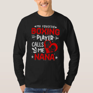 Women My Favorite Boxing Player kallar mig Nana T Shirt