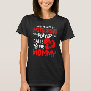 Women My Favorite Motocross Player ringer mig Mamm T Shirt