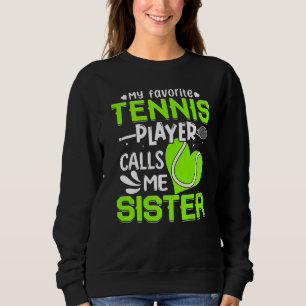 Women My Favorite Tennis Player ringer mig syster T Shirt