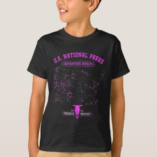 Women National Parker Karta - American Hiking Camp T Shirt
