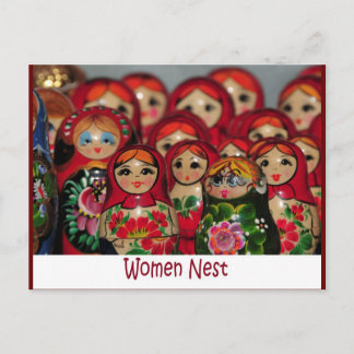 Women Nest, ryska kapningsdockor Vykort