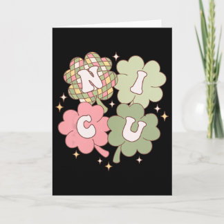 Women Nicu Nurse St Patrick's Day Neonatal Icu Sha Kort