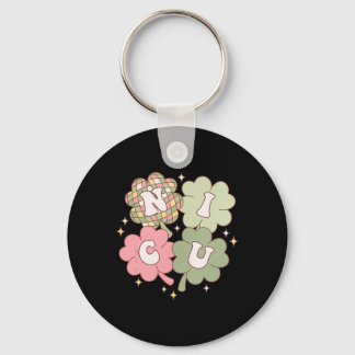 Women Nicu Nurse St Patrick's Day Neonatal Icu Sha Nyckelring