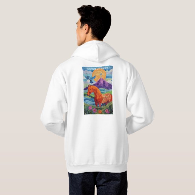 Women of Valor Quilt, Men's Hoodie (Hel baksida)