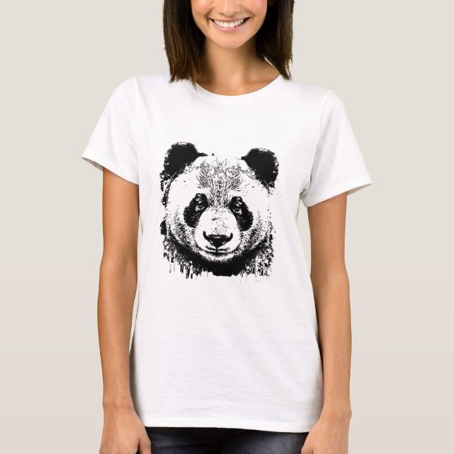 Women Panda Shirt, Panda T-Shirt (Framsida)