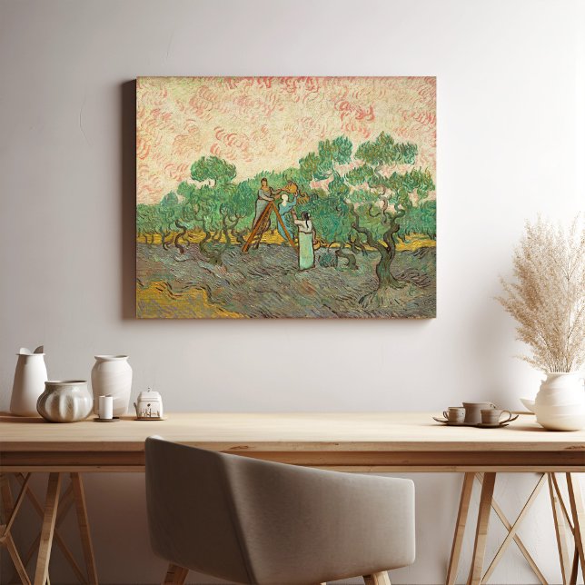 Women Picking Olife, Van Gogh Poster (Skapare uppladdad)