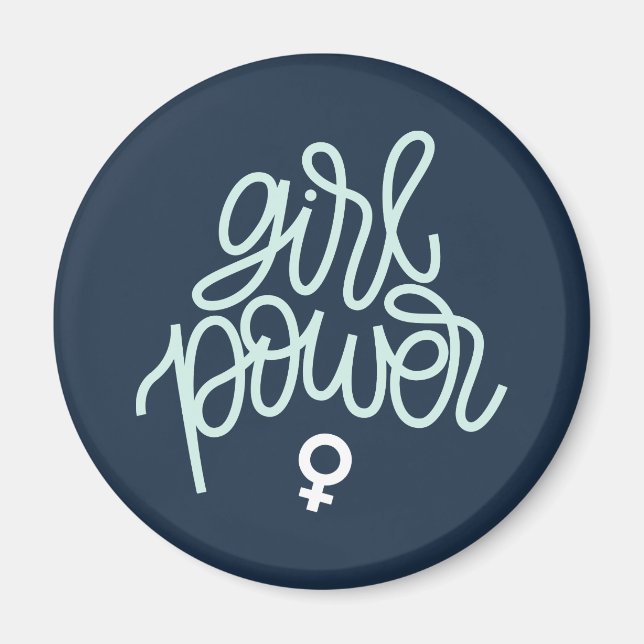 Women Power" Feminist Magnet (Framsidan)