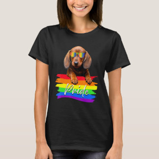 Women Pride Dachshund Hund Lgbt Gay Les Supporter T Shirt