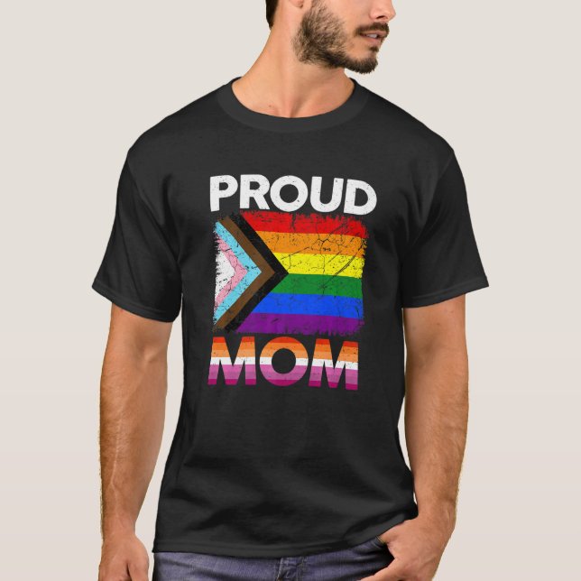 Women Proud Mamma Transgender Pride Lesbisk LGbt T Shirt (Framsida)