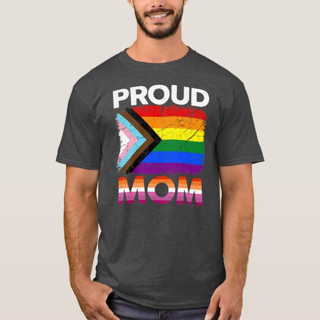 Women Proud Mamma Transgender Pride Lesbisk LGBT T Shirt (Framsida)