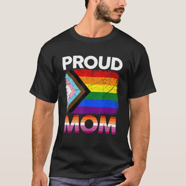 Women Proud Mamma Transgender Pride Lesbisk LGbt T T Shirt (Framsida)