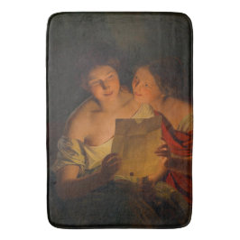 Women Reading a Kärlek Brev (av Waldmüller) Badrumsmatta