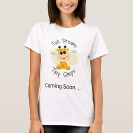 Women’s “Coming Soon”  Shirt Cute Pregnancy reveal T