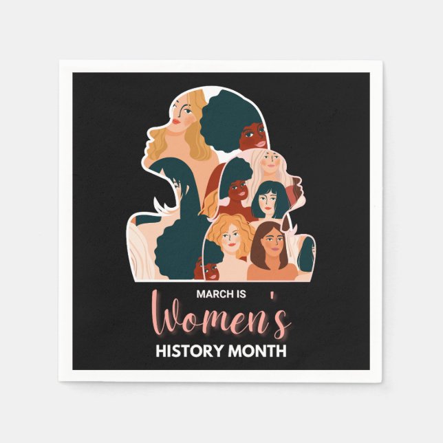 Women’s History Month Pappersservett (Framsidan)