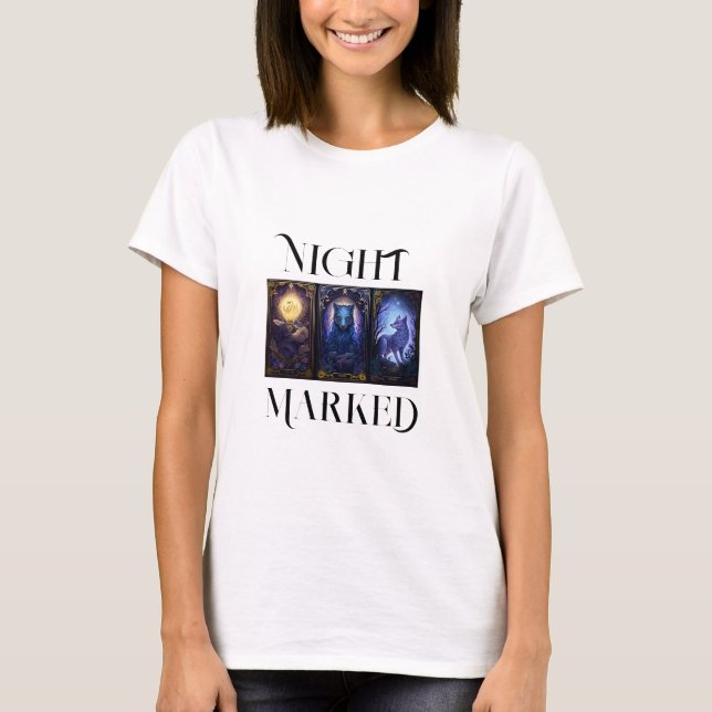 Women’s Nightmarked tee with gorgeous tarot cards (Framsida)