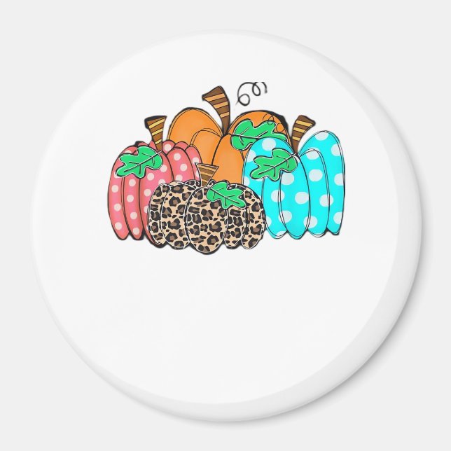 Women’s Pumpkin Leopard Print Graphic It’s Fall Y’ Magnet (Framsidan)