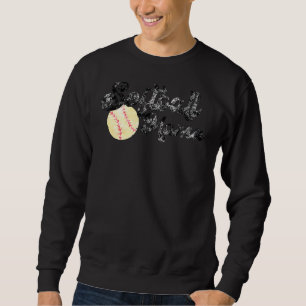 Women Softball Mamma Cute Mors dag Sports Lång Ärmad Tröja