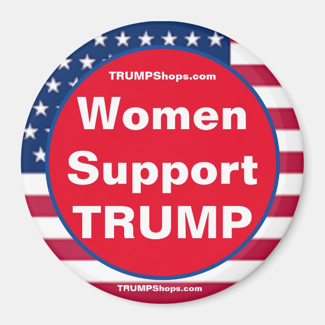 Women Support TRUMP Patriotic Magnet (Framsidan)