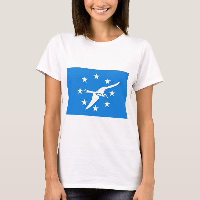 Women T Shirt med Flagga av Corpus Christi, USA (Framsida)