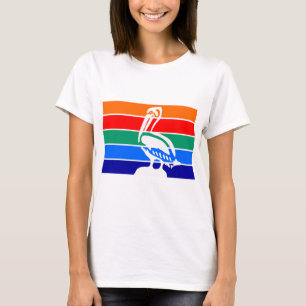 Women T Shirt med Flagga av Sankt Petersburg