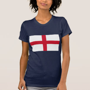 Women T Shirt med Flagga i England