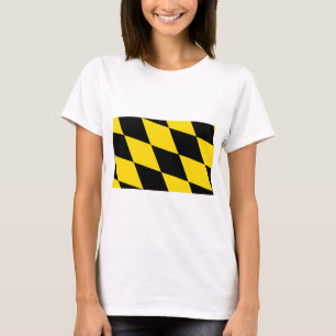 Women T Shirt med Flagga München, Bayern