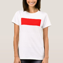 Women T Shirt med Indonesien Flagga