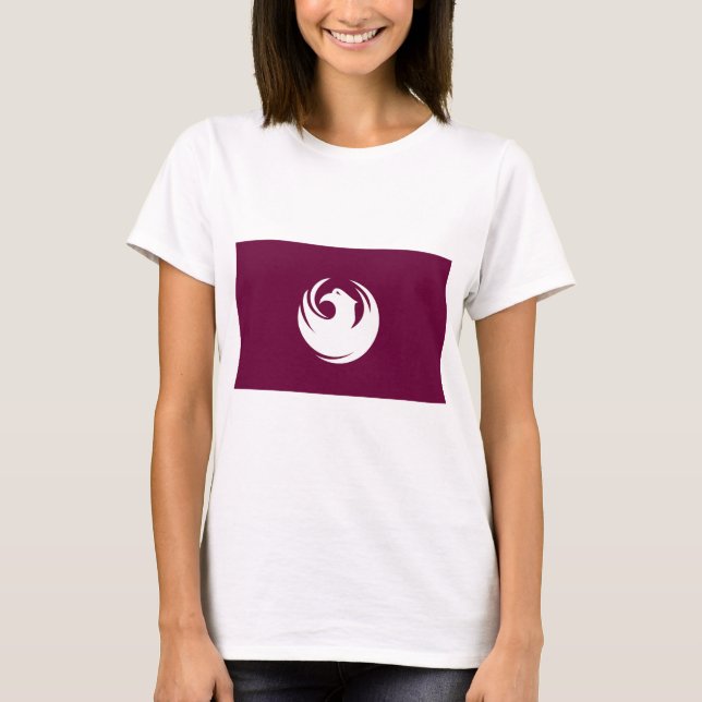 Women T Shirt with Flag of Phoenix, Arizona, USA (Framsida)