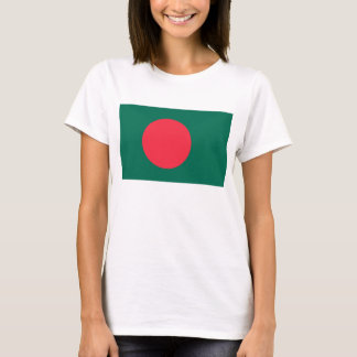 Women T Shirt with Flagga of Bangladesh