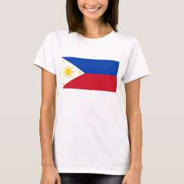 Women T Shirt with Flagga of Philipppines