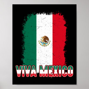 Women Viva Mexico Flagga Manar Kids Boy Mexican In Poster