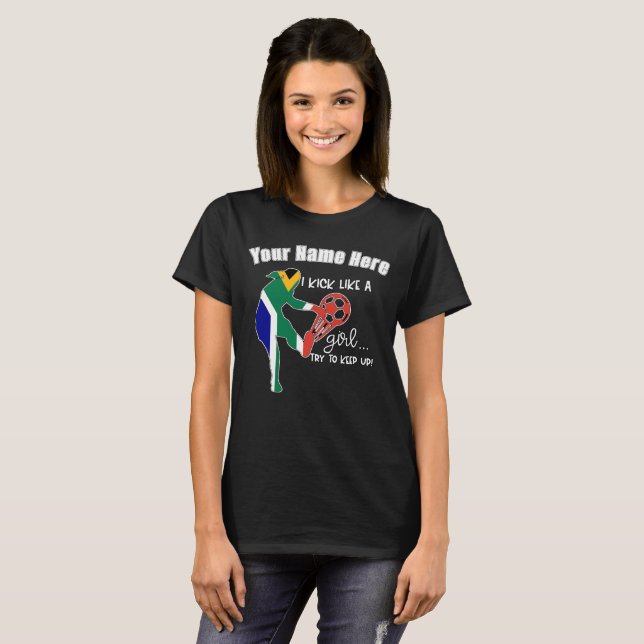 Women Vm 2023 Team South Afrika T Shirt (Hel framsida)