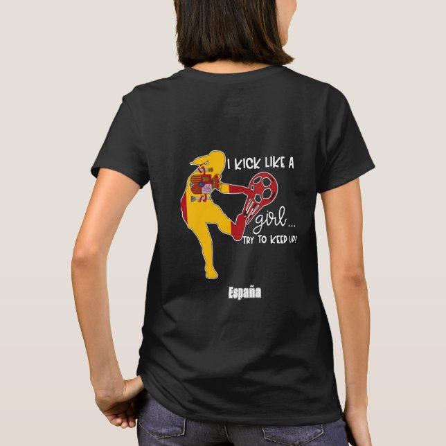 Women Vm 2023 Team Spanien T Shirt (Baksida)