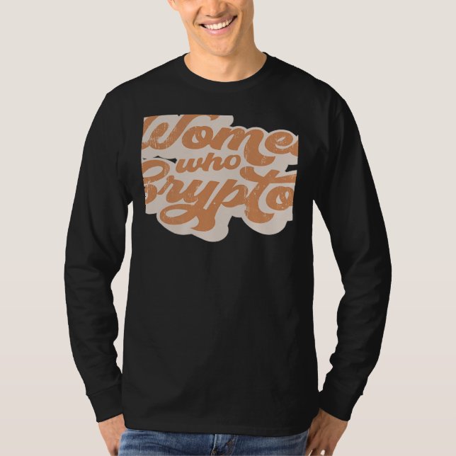 Women Who Crypto Mom HODL DeFi T Shirt (Framsida)