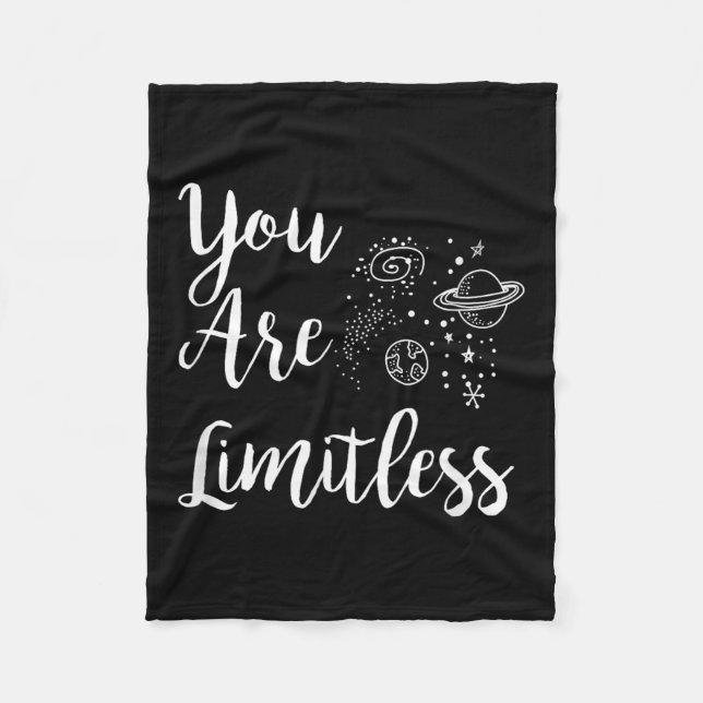 Women You Are Limitless Amazing Motivational  Fleecefilt (Framsidan)
