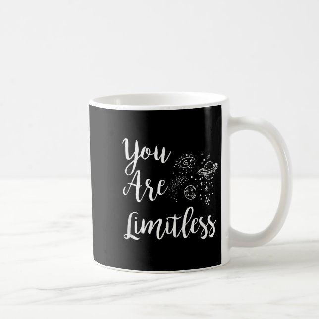 Women You Are Limitless Amazing Motivational  Kaffemugg (Höger)
