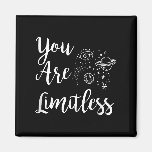Women You Are Limitless Amazing Motivational  Magnet (Framsidan)