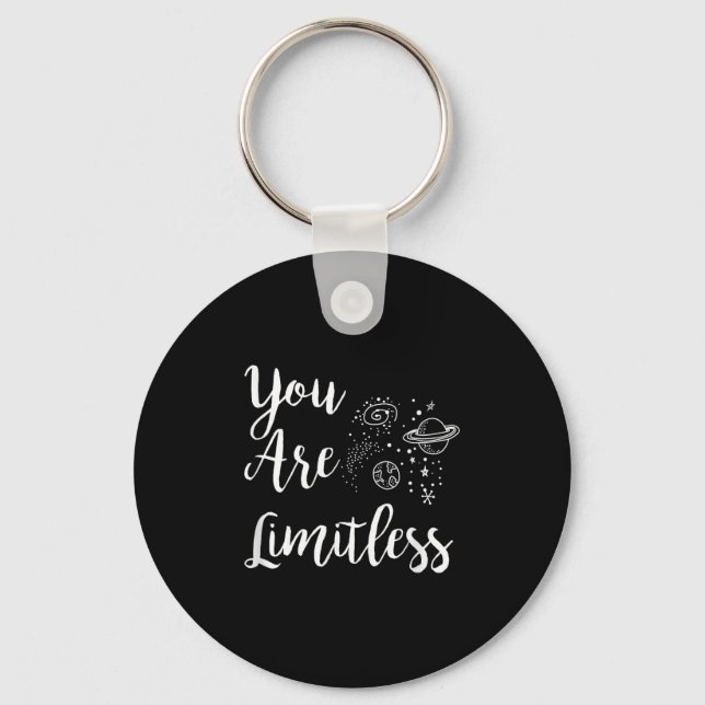 Women You Are Limitless Amazing Motivational  Nyckelring (Framsida)