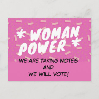 WomenPower-vykort, Politik Vykort