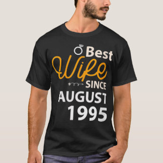 Womens 25th Wedding Anniversary Gift Best Wife Sin T Shirt