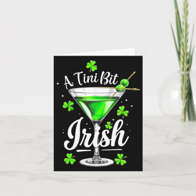 Women's a tiny bit irish lucky irish girls st kort (Framsida)