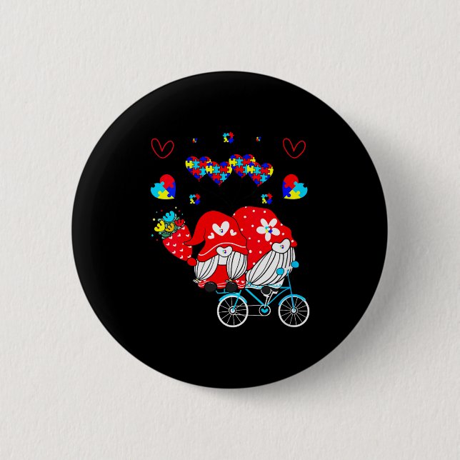 Womens Accept Understand Love Autism Awareness Gno Knapp (Framsida)