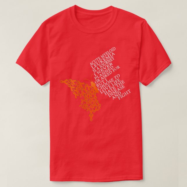 Womens Acute Myeloid Leukemia Warrior VNeck T Shirt (Design framsida)